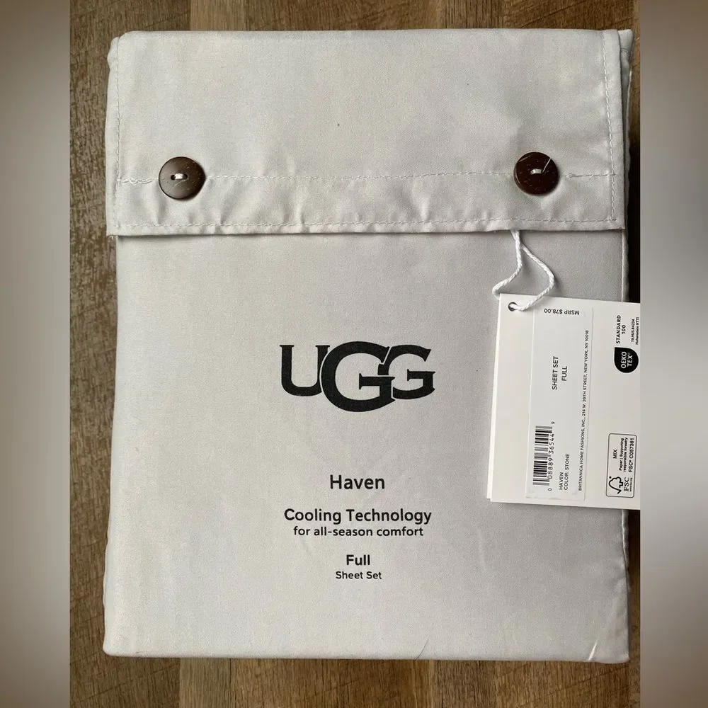 UGG Haven Cooling Full Sheet Set - Cream